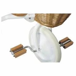 Tricycle en métal et bois | Blanc