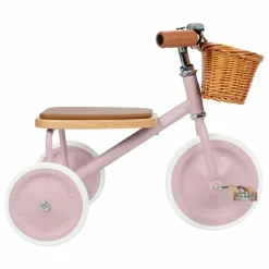 Tricycle en métal et bois | Vieux Rose