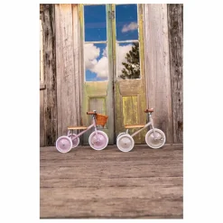 Tricycle en métal et bois | Vieux Rose