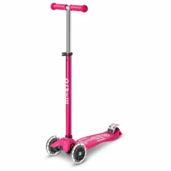 Trottinette Maxi Micro Deluxe LED | Rose fuschia