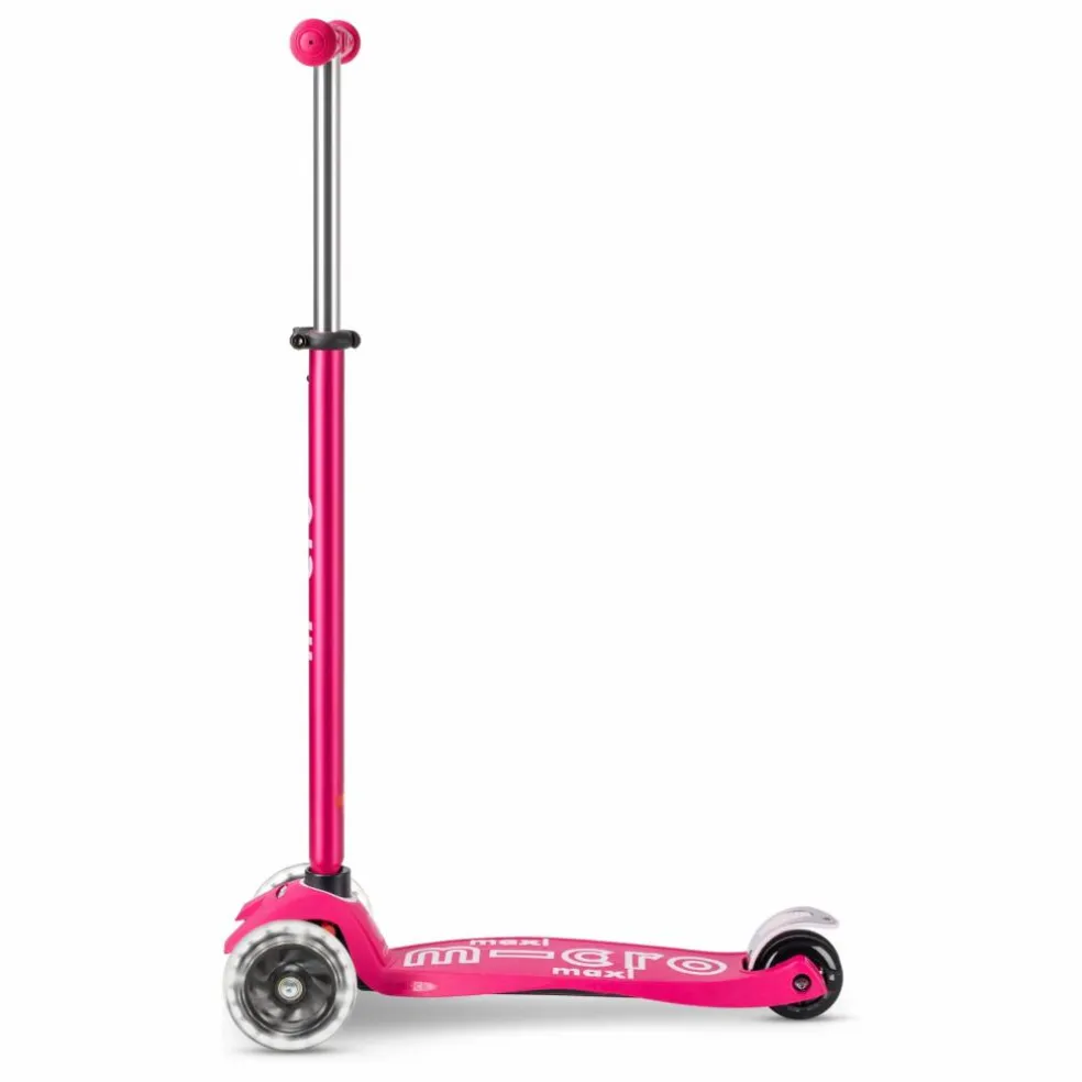 Trottinette Maxi Micro Deluxe LED | Rose fuschia