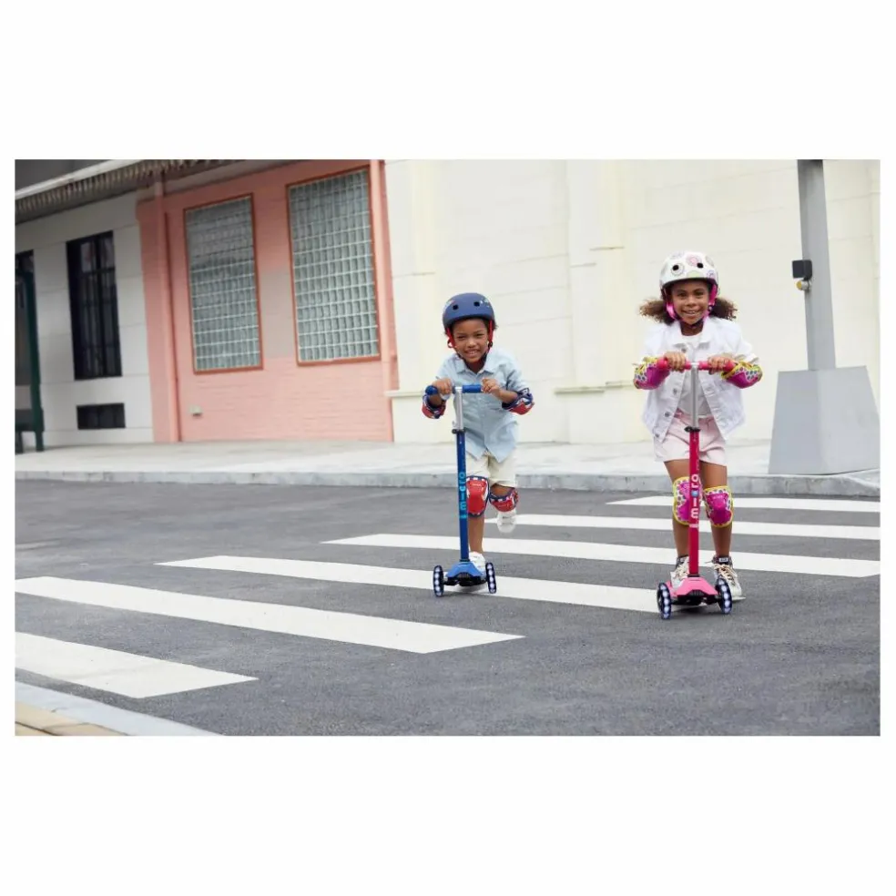 Trottinette Maxi Micro Deluxe LED | Rose fuschia