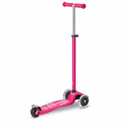 Trottinette Maxi Micro Deluxe LED | Rose fuschia