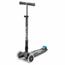 Trottinette Maxi Micro Deluxe Pliable LED | Gris
