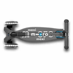 Trottinette Maxi Micro Deluxe Pliable LED | Gris