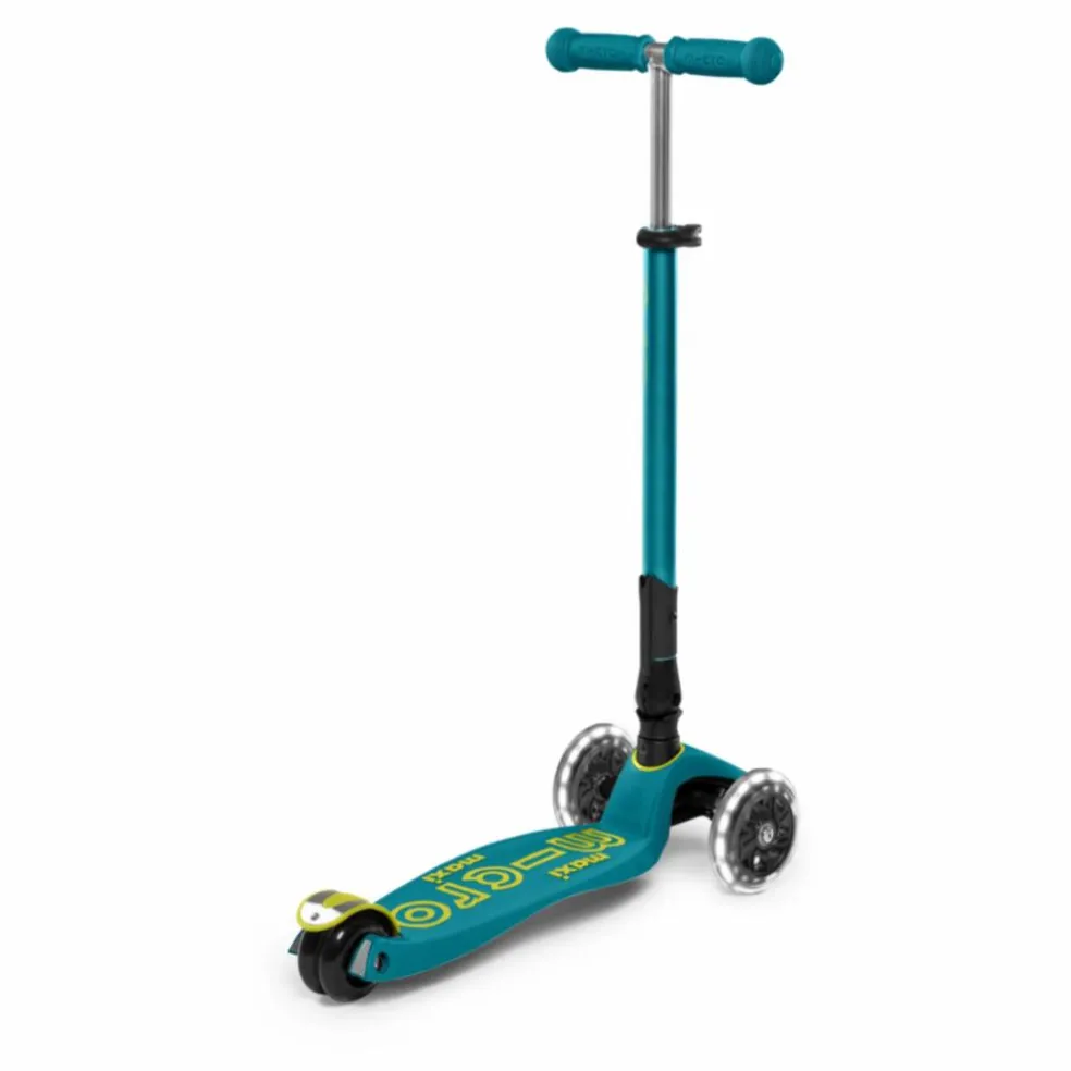 Trottinette Maxi Micro Deluxe Pliable LED | Vert