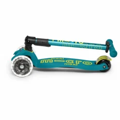 Trottinette Maxi Micro Deluxe Pliable LED | Vert