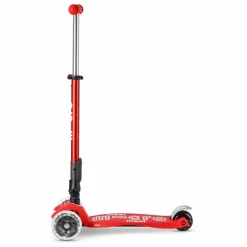 Trottinette Maxi Micro Deluxe Pliable LED | Rouge