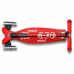 Trottinette Maxi Micro Deluxe Pliable LED | Rouge
