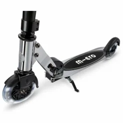 Trottinette Micro Sprite LED Silverchrome | Noir