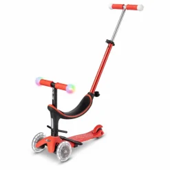 Trottinette Mini 3en1 Revolution Deluxe Magic LED | Rouge