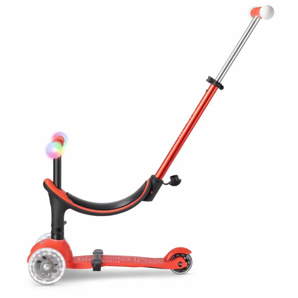 Trottinette Mini 3en1 Revolution Deluxe Magic LED | Rouge