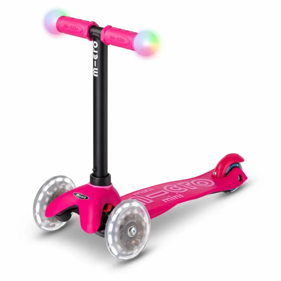 Trottinette Mini 3en1 Revolution Deluxe Magic LED | Rouge framboise