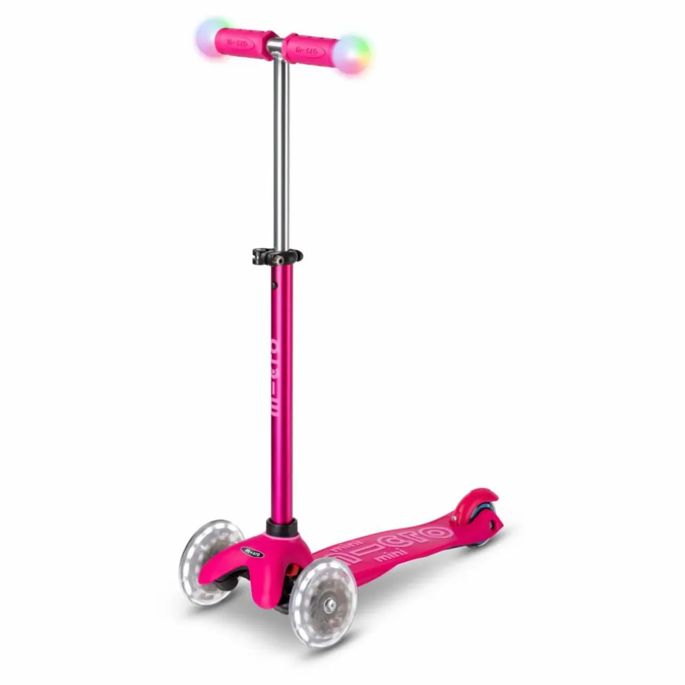 Trottinette Mini 3en1 Revolution Deluxe Magic LED | Rouge framboise