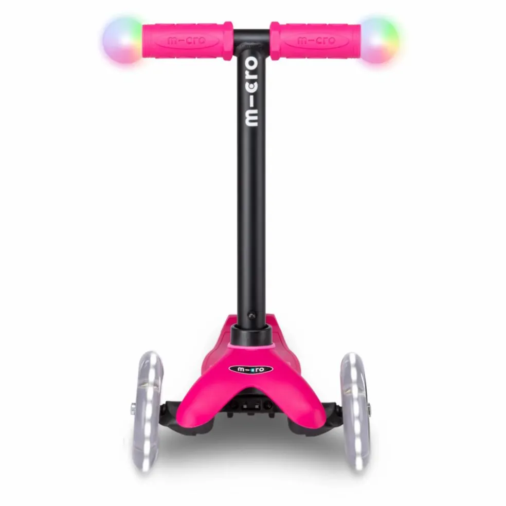 Trottinette Mini 3en1 Revolution Deluxe Magic LED | Rouge framboise