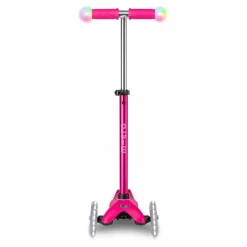 Trottinette Mini 3en1 Revolution Deluxe Magic LED | Rouge framboise