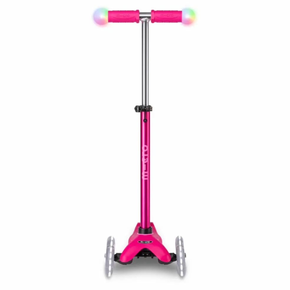 Trottinette Mini 3en1 Revolution Deluxe Magic LED | Rouge framboise