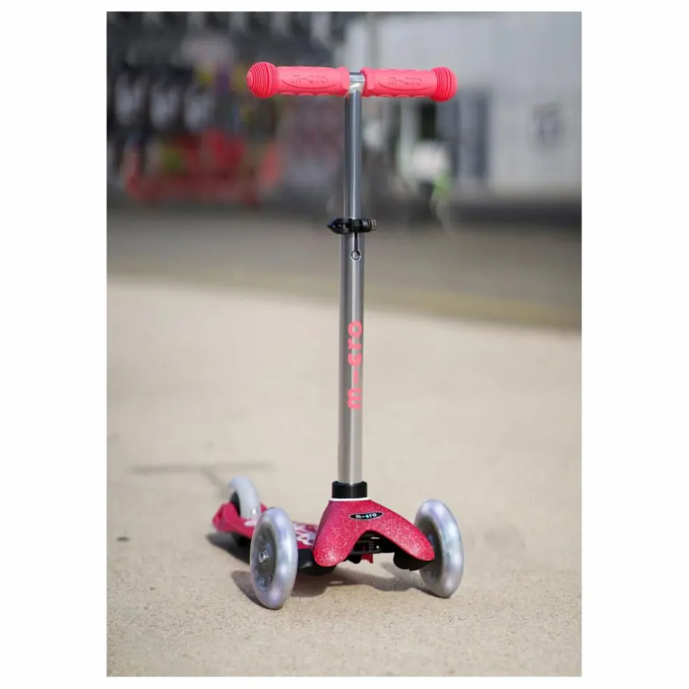 Trottinette Mini Micro Deluxe Glitter LED | Rose