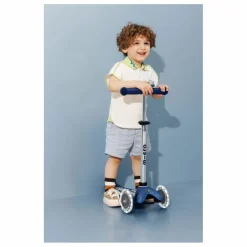 Trottinette Mini Micro Deluxe Glitter LED | Bleu