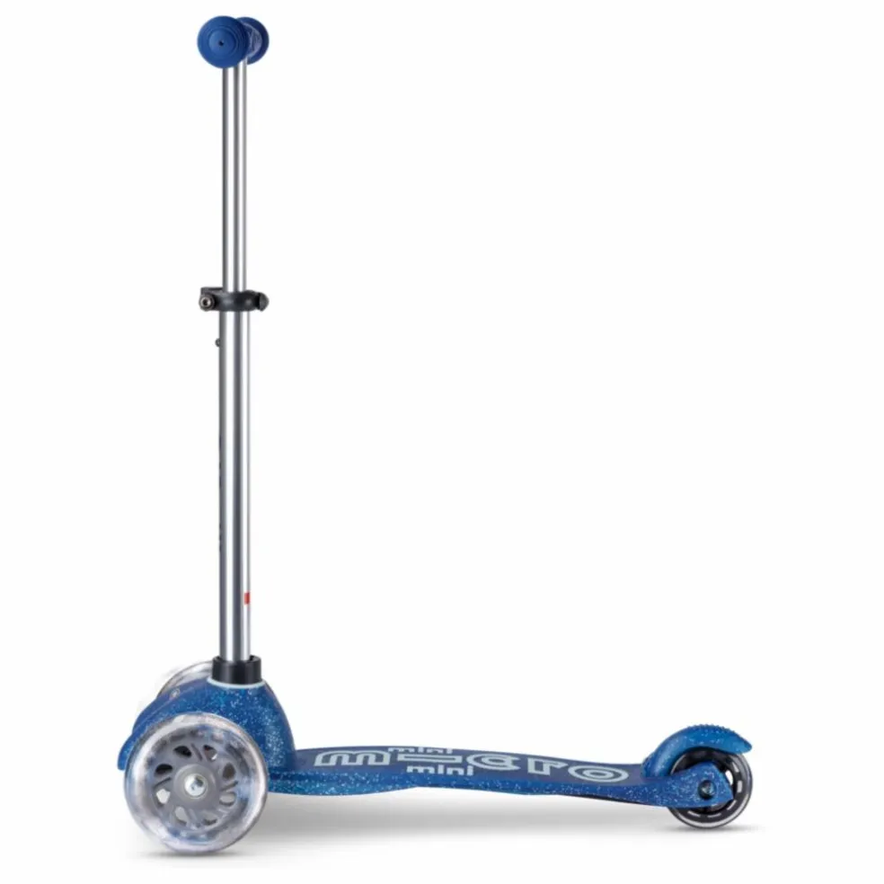 Trottinette Mini Micro Deluxe Glitter LED | Bleu