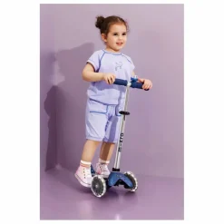 Trottinette Mini Micro Deluxe Glitter LED | Bleu