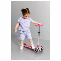 Trottinette Mini Micro Deluxe Glow LED | Rose