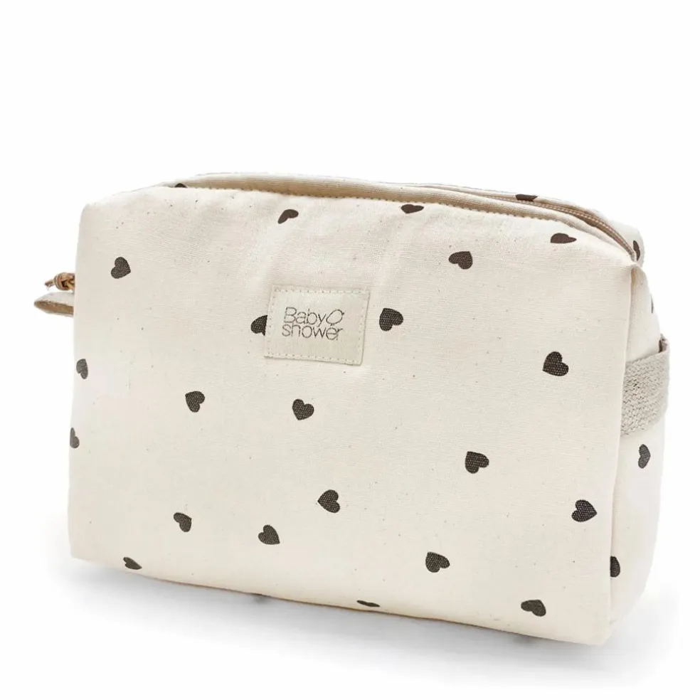 Trousse de toilette Camila Cœurs | Blanc