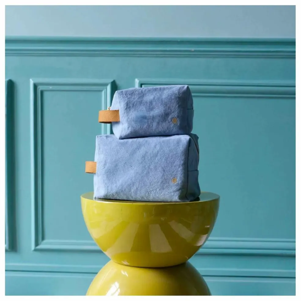 Trousse de toilette cube | Bleu