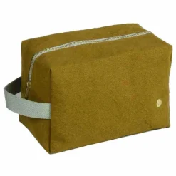 Trousse de toilette Cube en coton bio Iona | Gold