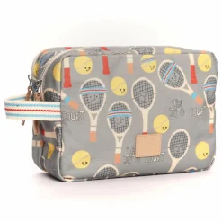 Trousse de Toilette Double Jojo Court | Vert de gris