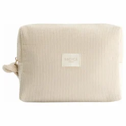 Trousse de toilette en velours | Beige