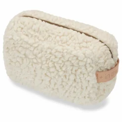 Trousse de Toilette Façon Fourrure Coton Laine Iconic | Ecru