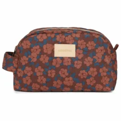 Trousse de toilette imperméable Hyde Park Maroon Poppies | Brique