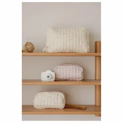 Trousse de toilette Ribbon en coton bio | Ecru