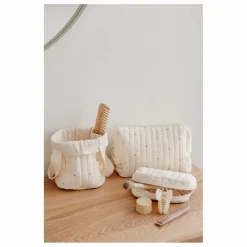Trousse de toilette Ribbon en coton bio | Ecru