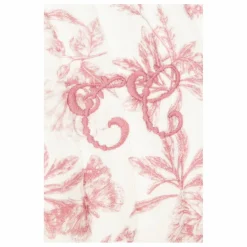 Trousse de toilette Toile de Jouy | Rose pêche
