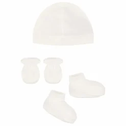 Trousseau de Naissance 3 Pièces Coton Bio | Ecru