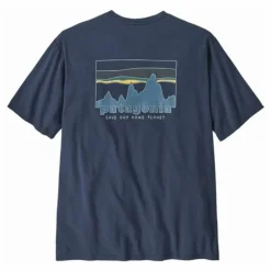 T-shirt 73 Skyline Coton Bio | Bleu marine