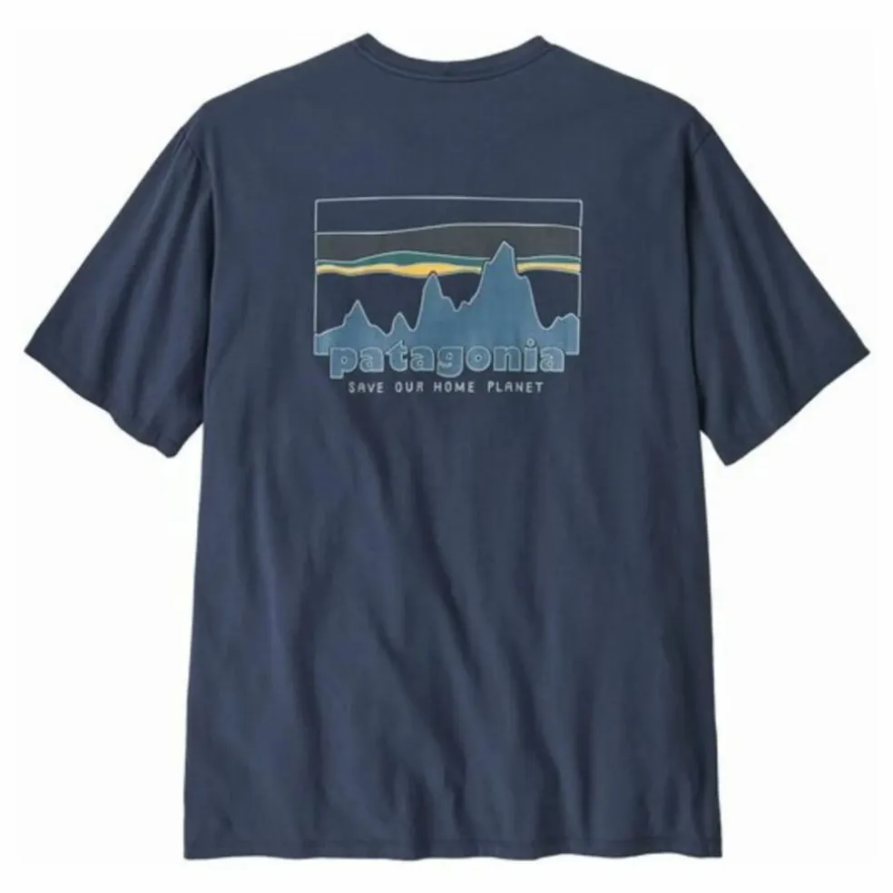 T-shirt 73 Skyline Coton Bio | Bleu marine