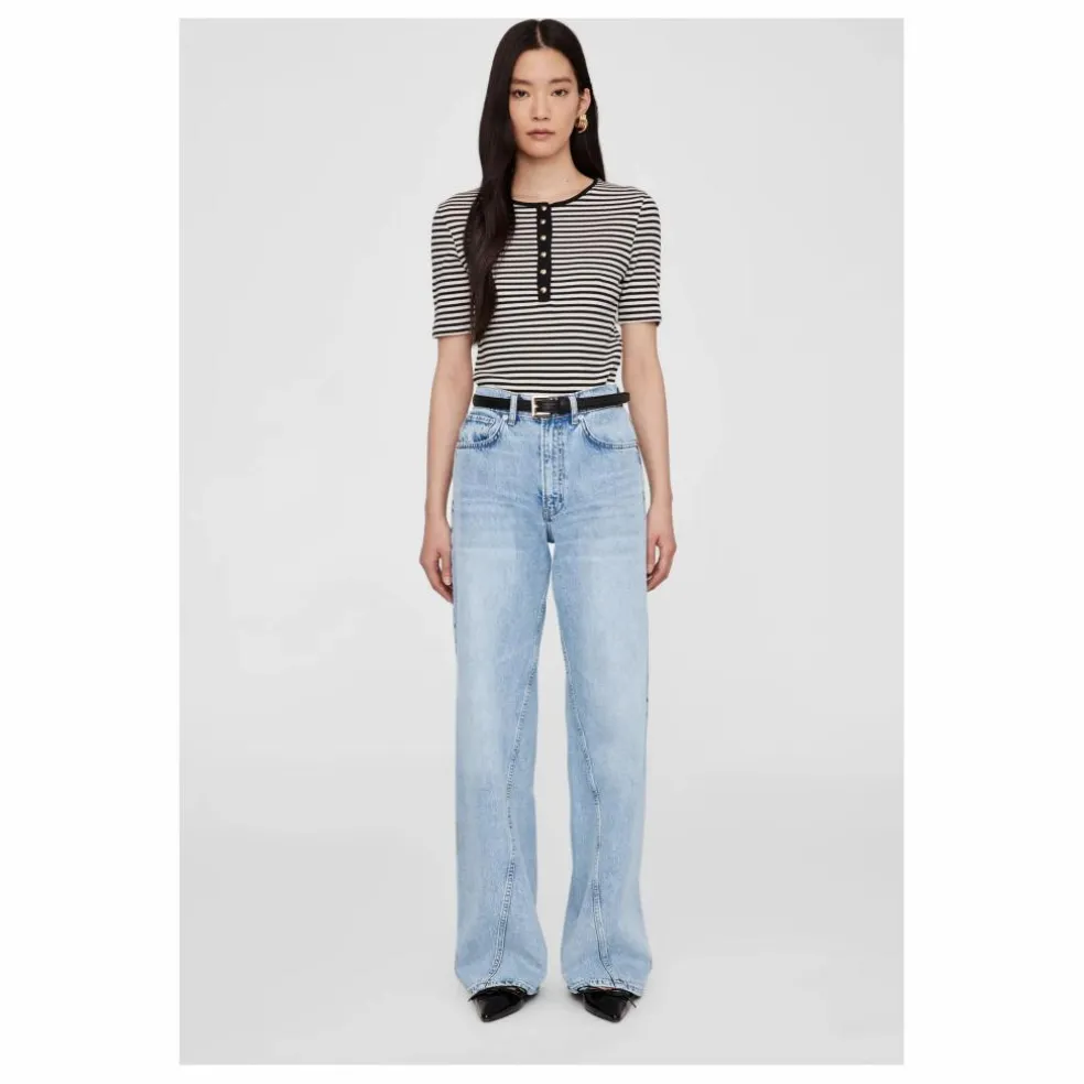 T-shirt Alessia Rayures | Noir