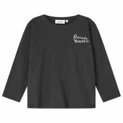 T-shirt Already Yours Smiley Coton Bio | Noir