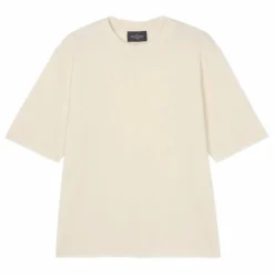 T-shirt Ample Minimaliste Coton et Cachemire | Naturel