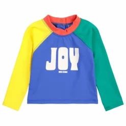 T-Shirt Anti-UV Colorblock Fibres Recyclées | Bleu