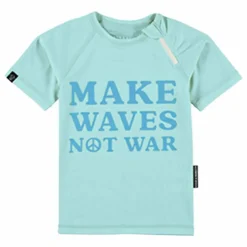 T-shirt Anti-UV Makes Waves Fibres Recyclées | Bleu ciel