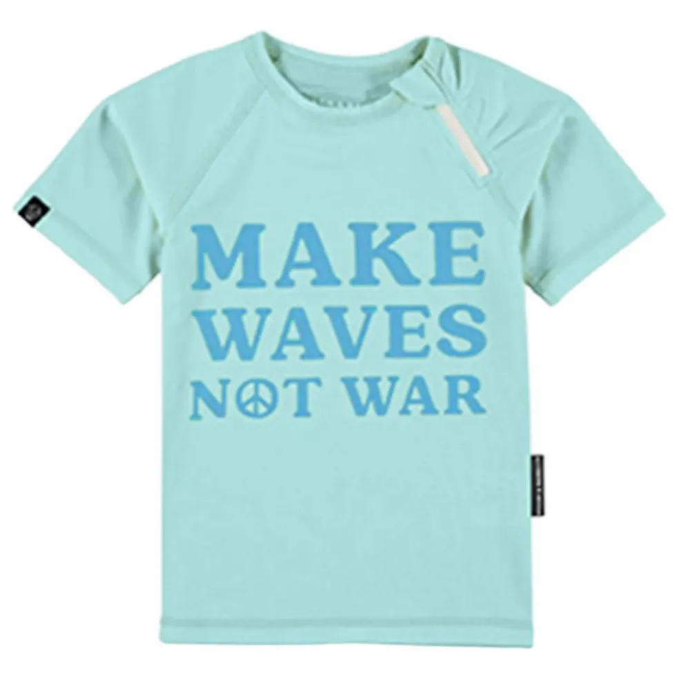 T-shirt Anti-UV Makes Waves Fibres Recyclées | Bleu ciel