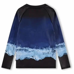 T-shirt Anti-UV Noble Vagues Fibres Recyclées | Bleu marine