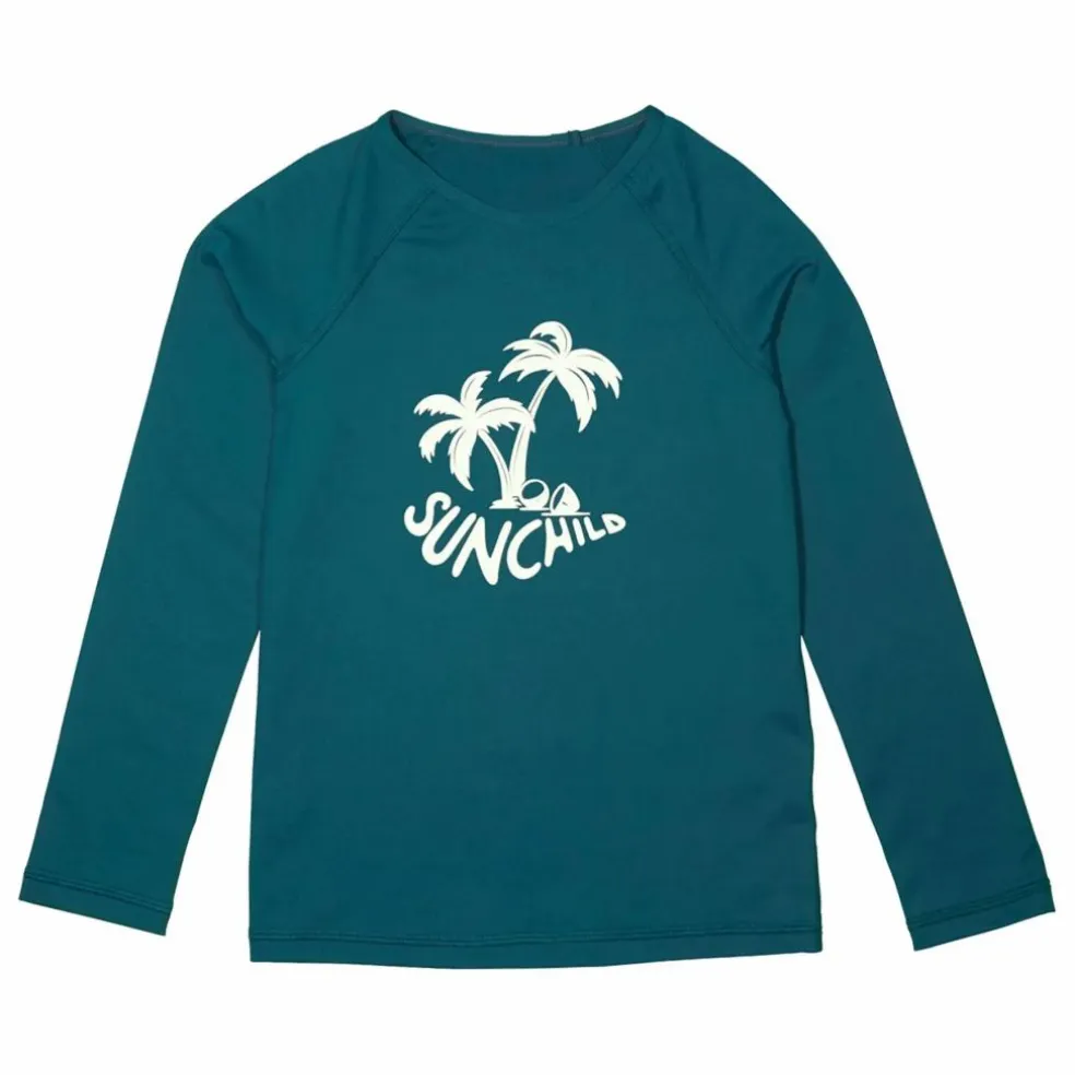 T-Shirt Anti-UV Saco Palmtree | Bleu canard