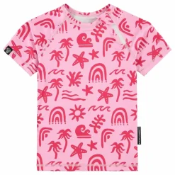T-shirt Anti-UV Tropical Vibes Fibres Recyclées | Rose