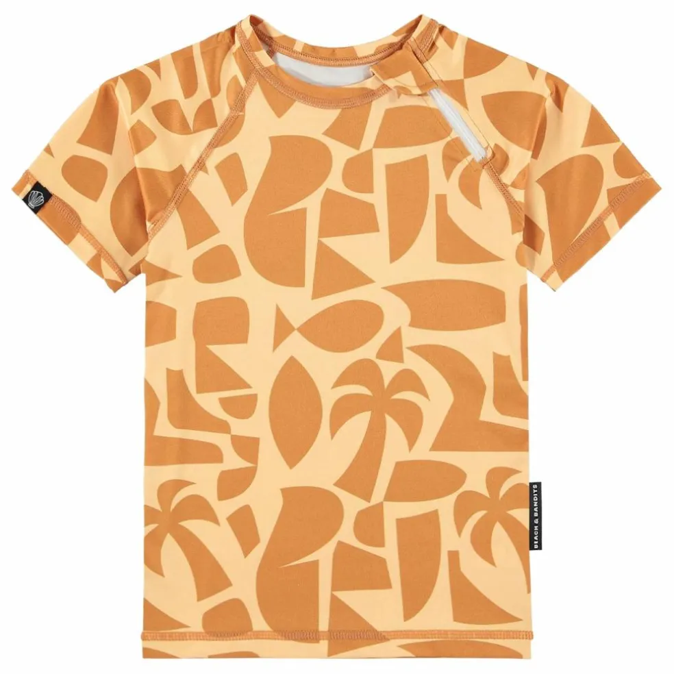 T-shirt Ant-UV Beach Fibres Recyclées | Orange