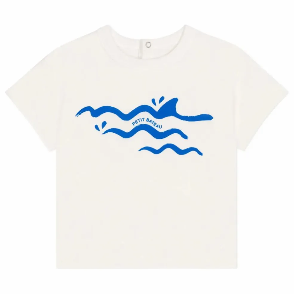 T-Shirt Barlay Requin Coton Bio | Blanc